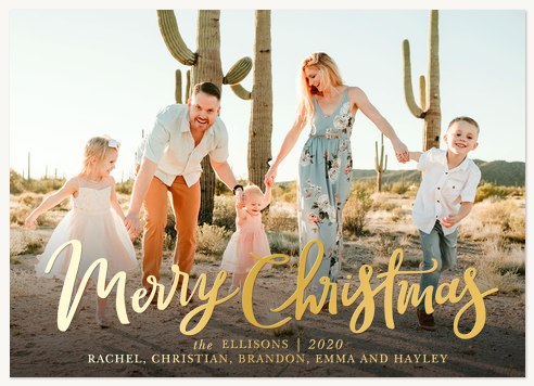 Simply Handlettered Photo Holiday Cards