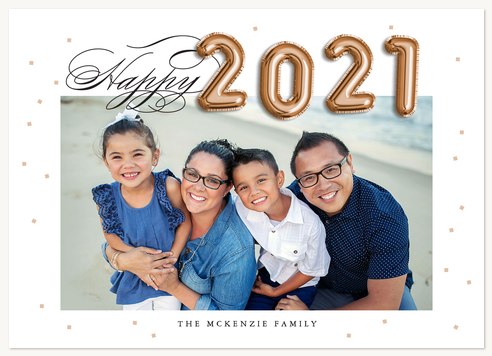 Confetti Blast Personalized Holiday Cards