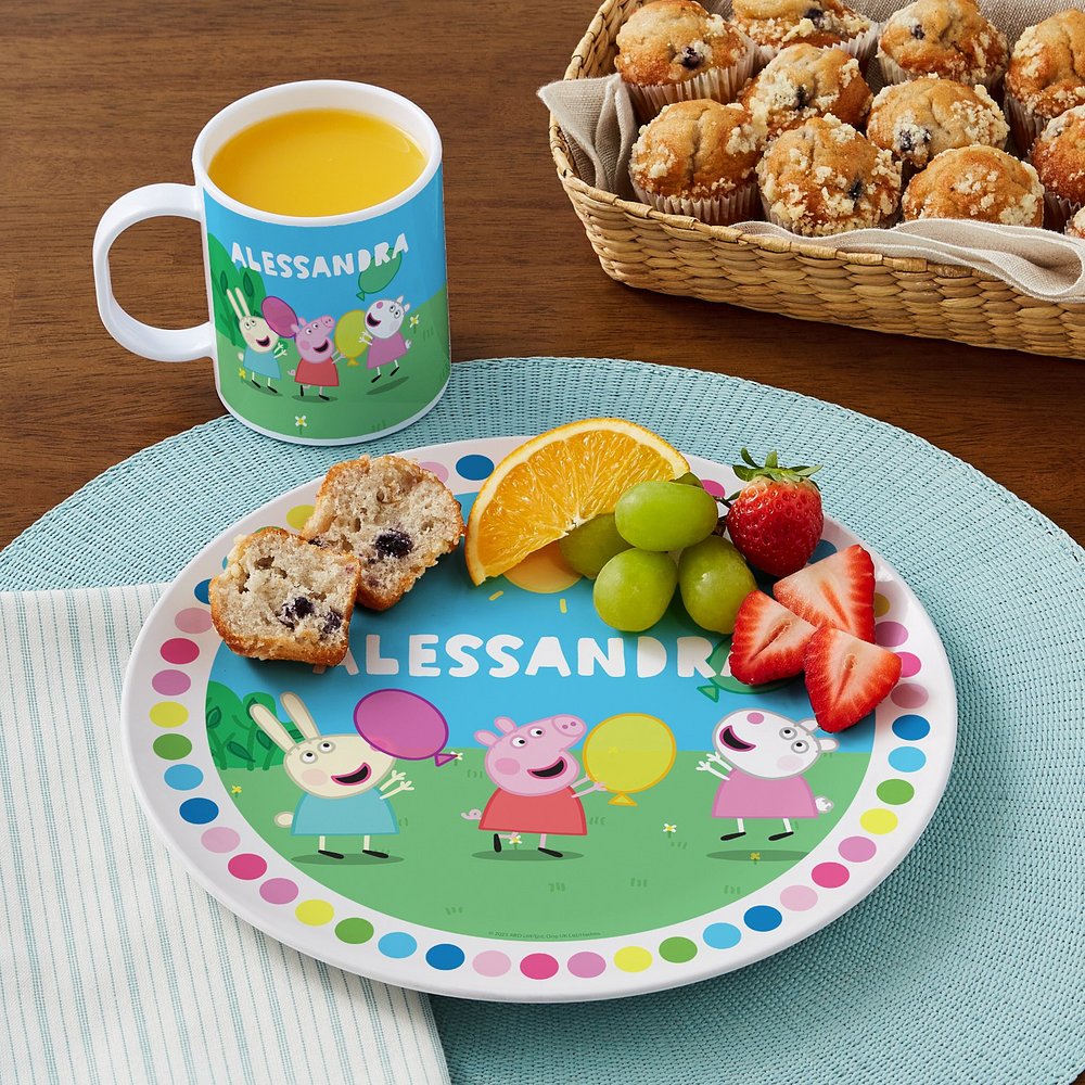 Peppa Pig Group Balloons Personalized Tableware