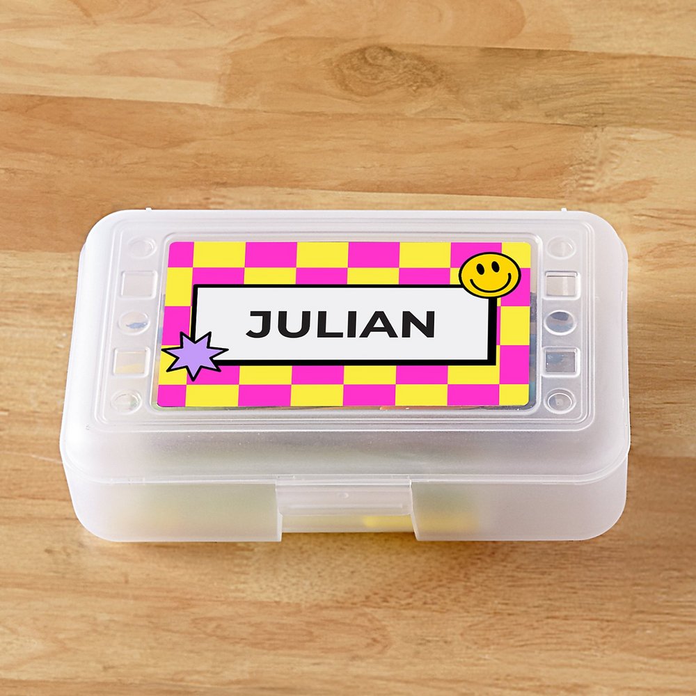 Colorful Checkered Pencil Case