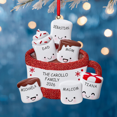 Hot Cocoa Family Ornament