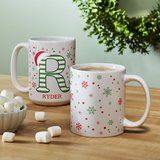 Festive Name Initial Mug