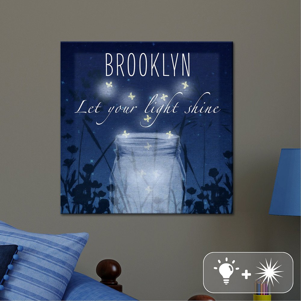 TwinkleBright® LED Let Your Light Shine Canvas