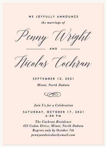 Wedding Party Wedding Announcements
