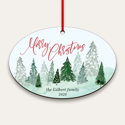 Forest View Personalized Ornaments