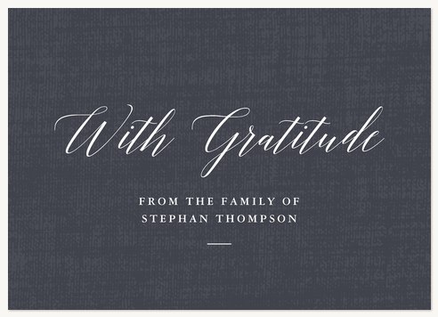 Classic Script Memorial & Sympathy Cards