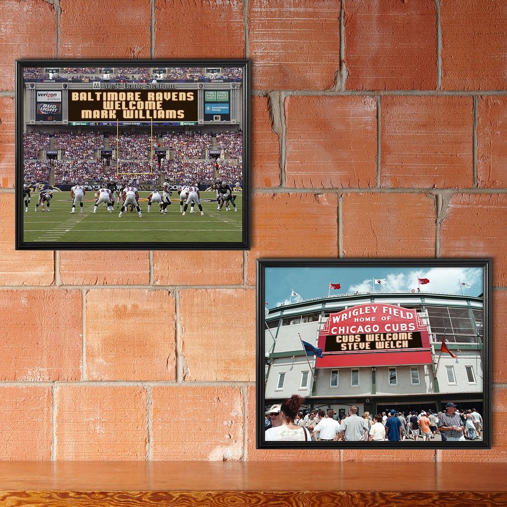 MLB & NFL Stadium Scoreboard Memories Personalized Canvas