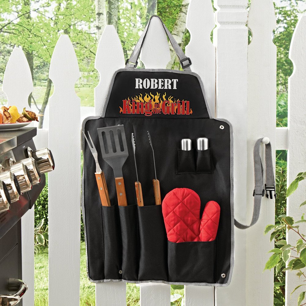 Supreme Grill Master Personalized 7 Piece BBQ Set
