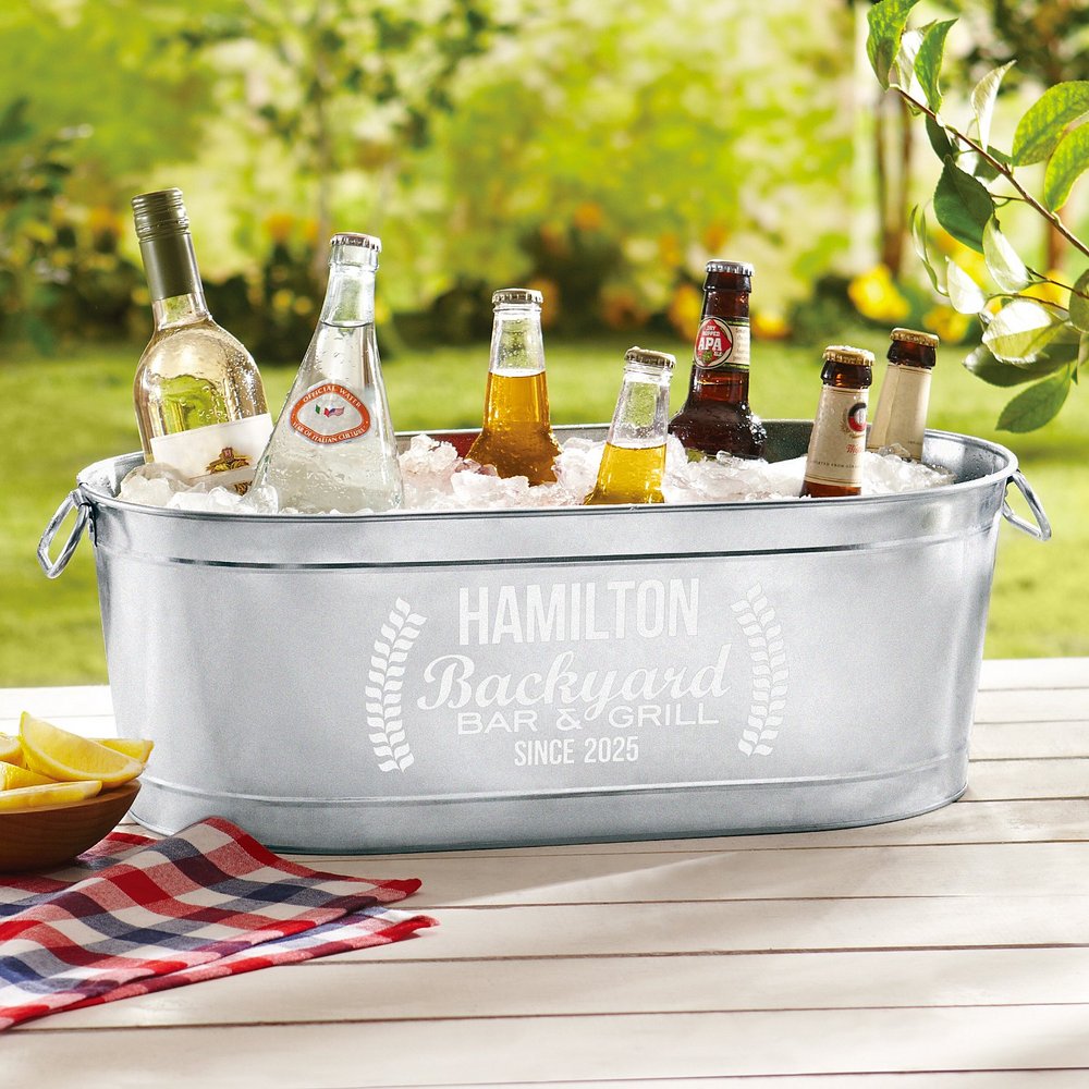 Garden Oasis Personalized Beverage Tub