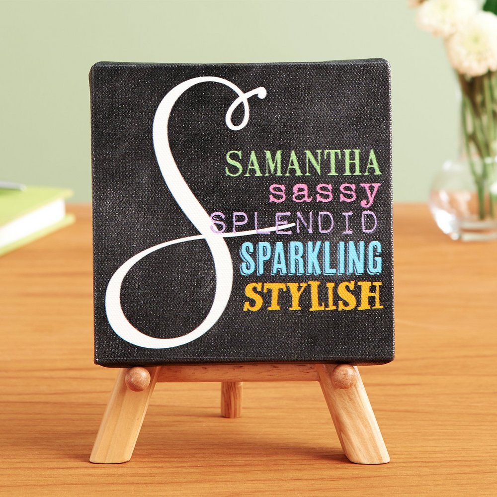 All About Her Personalized Mini Canvas