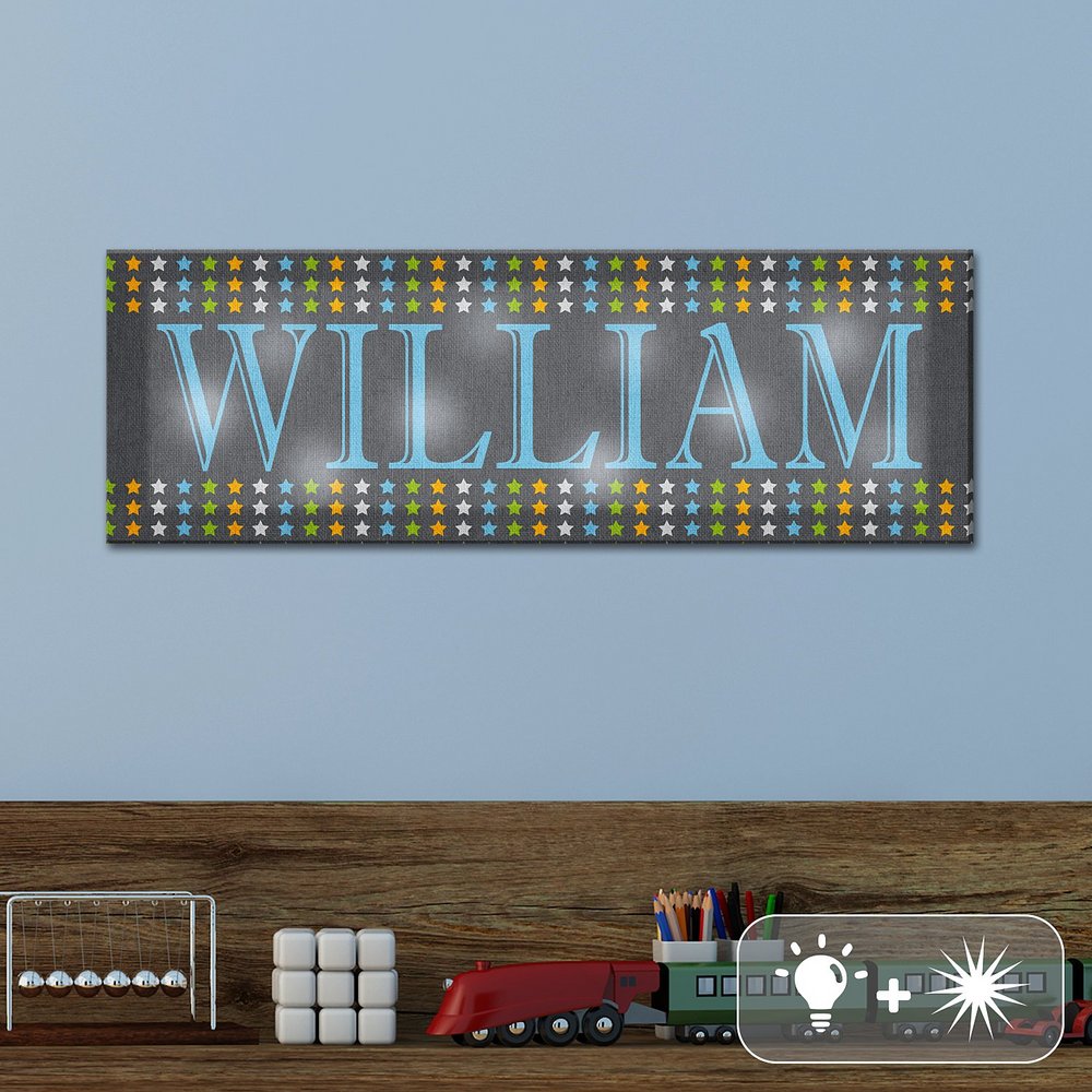 TwinkleBright® LED Personalized Name In Lights Canvas