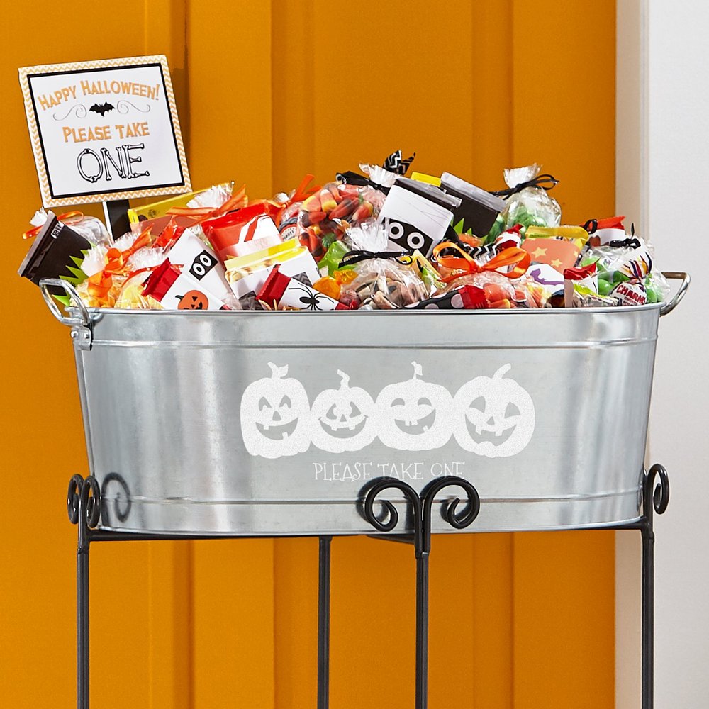 Spooky Personalized Beverage Tub for Trick-or-Treat