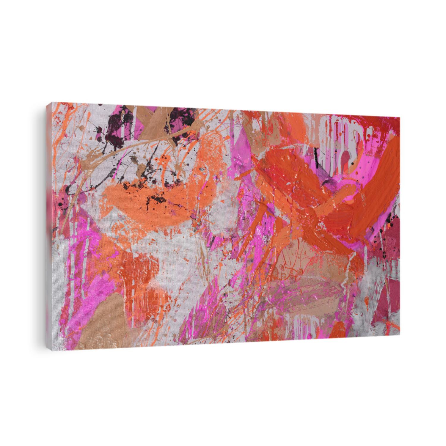 Mixed techniques, Abstract painting composition