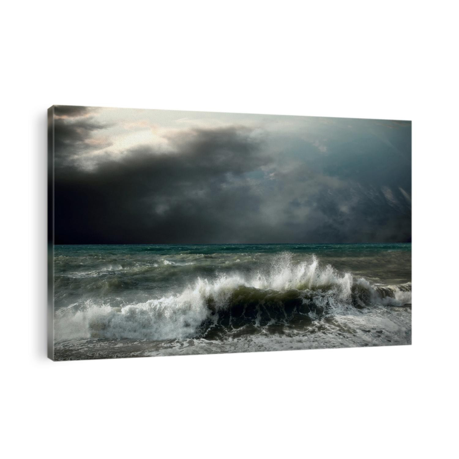 View of storm seascape