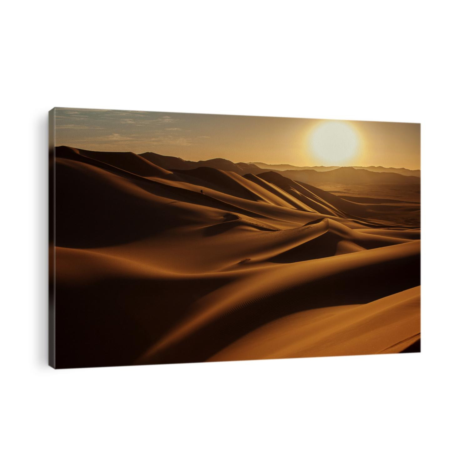Sunset in Sahara Desert