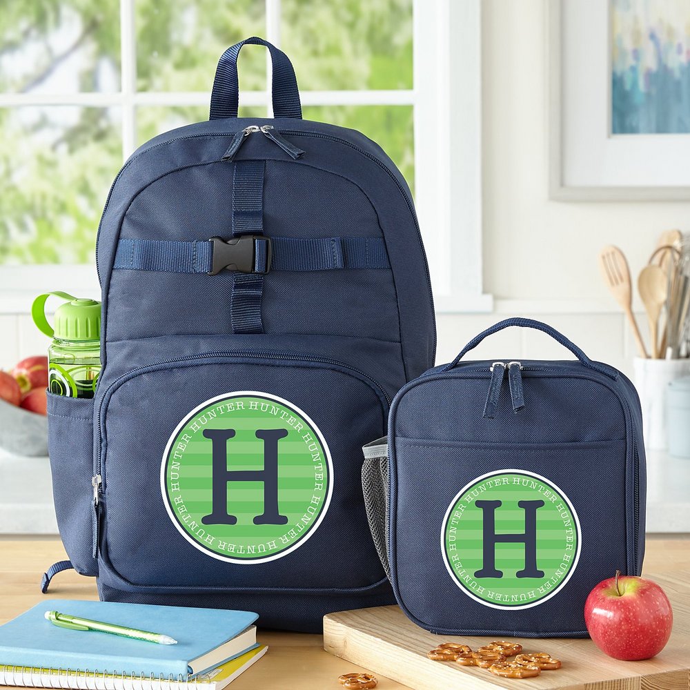 All-Over Name Navy Personalized Backpack Collection