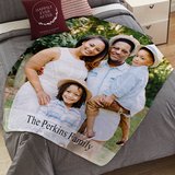 Cherished Memories Personalized Photo Plush Blanket