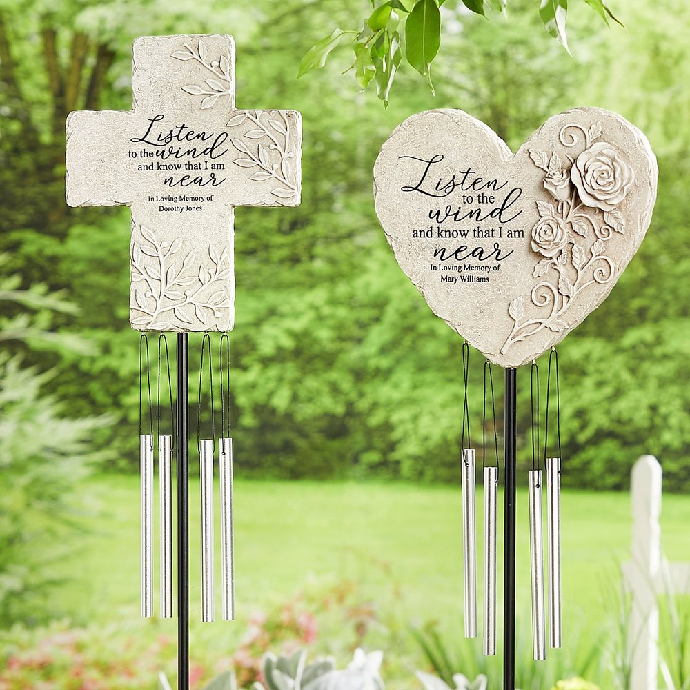Wind Song Memorial Staked Personalized Chime