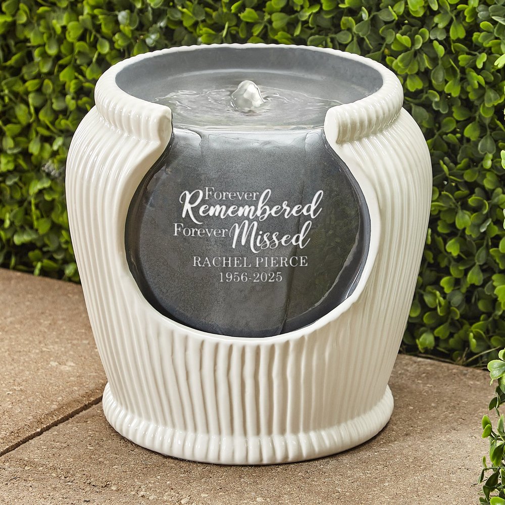 Forever Missed Memorial Personalized Water Fountain