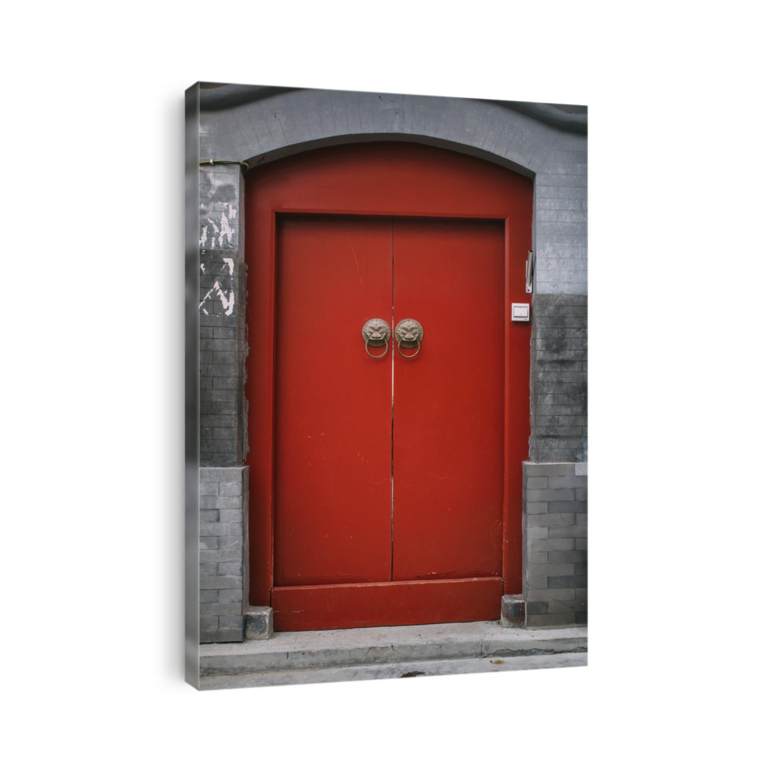 Chinese antique door in Beijing Hutong
