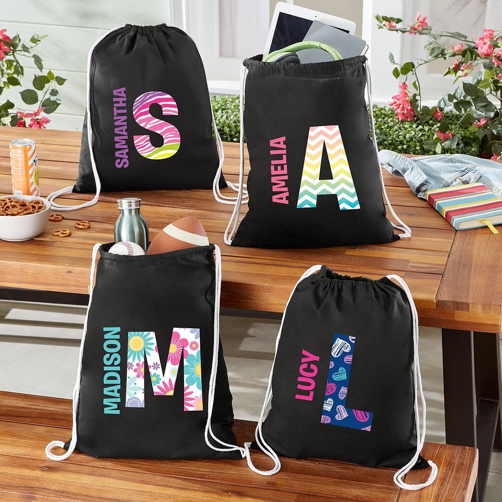 Charming Pattern Personalized Drawstring Bag
