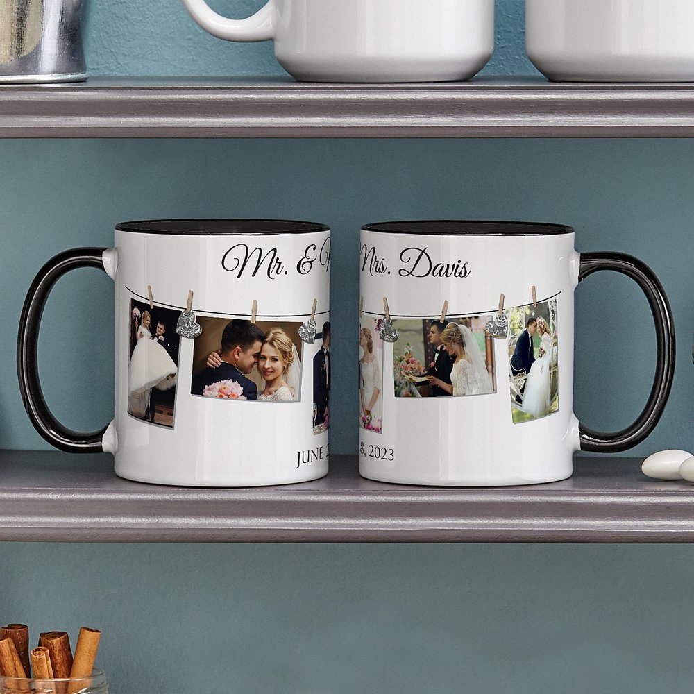 Forever United Wedding Personalized Photo Mug