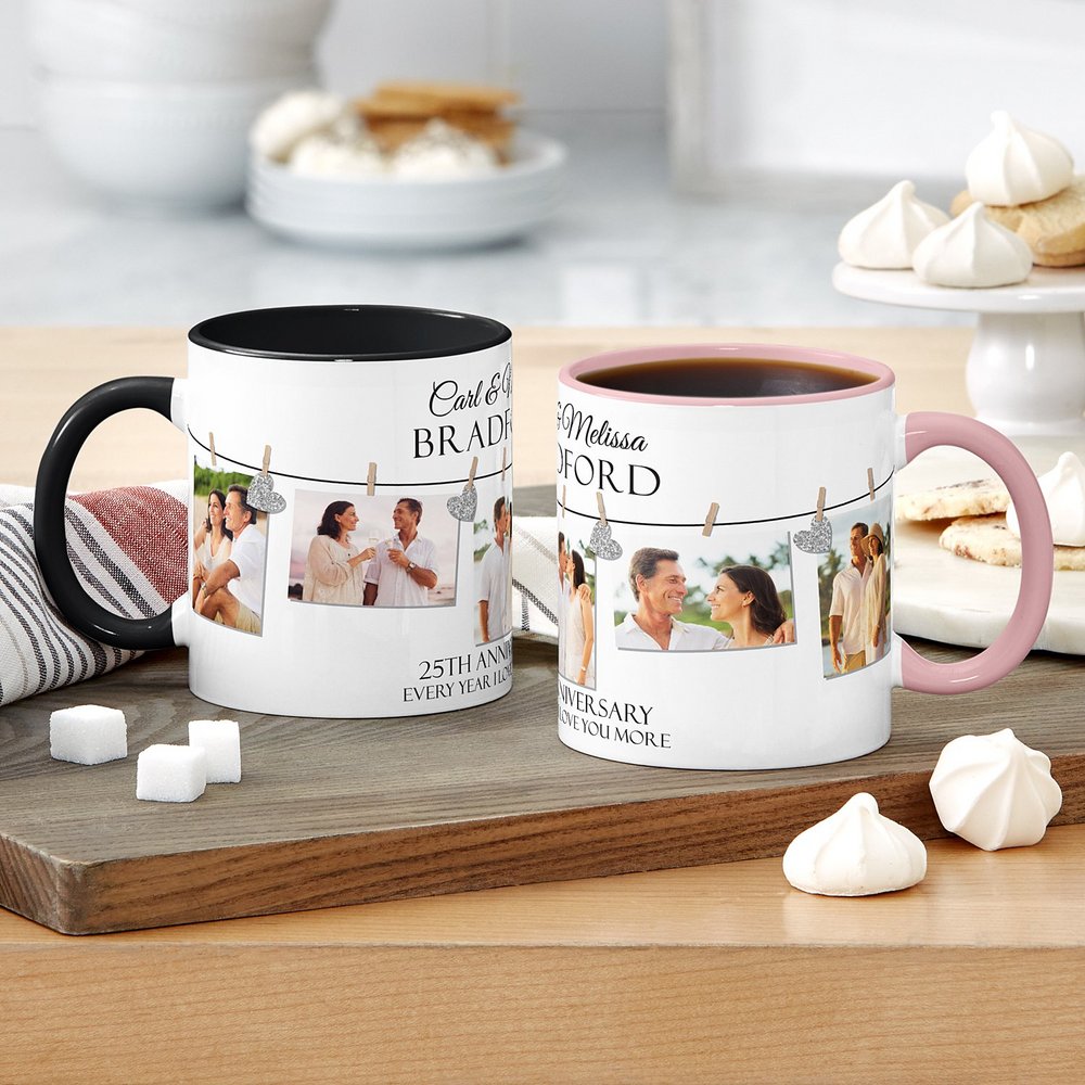 Together Forever Anniversary Personalized Photo Mug