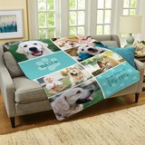 Furry Companions Personalized Portrait Blanket
