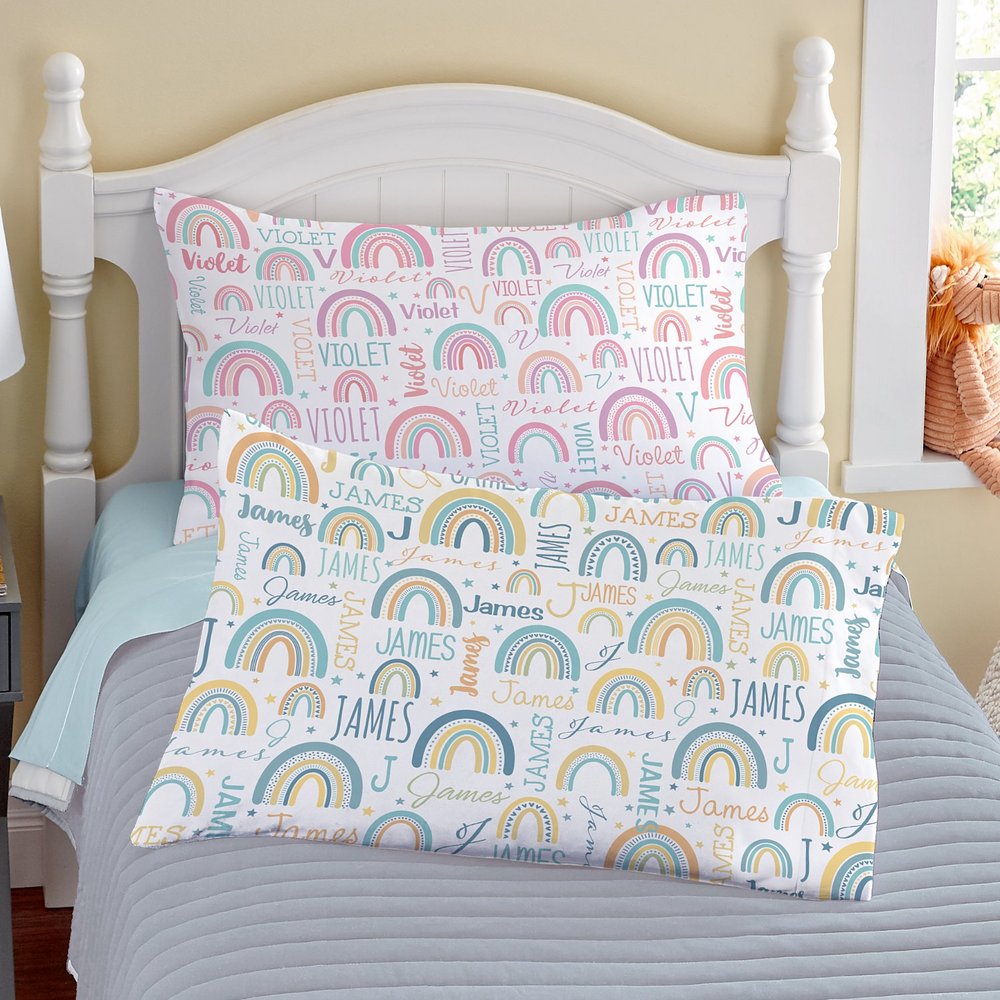 Dreamy Personalized Rainbows Pillowcase