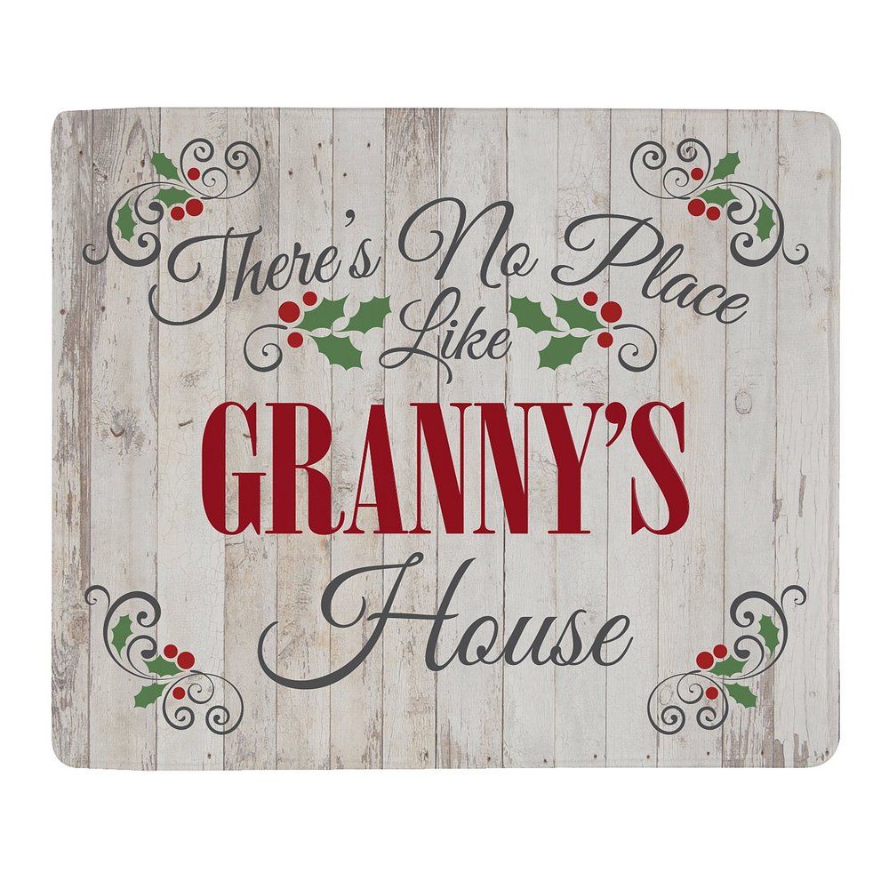 Our Cozy Haven Holiday Personalized Plush Blanket - L
