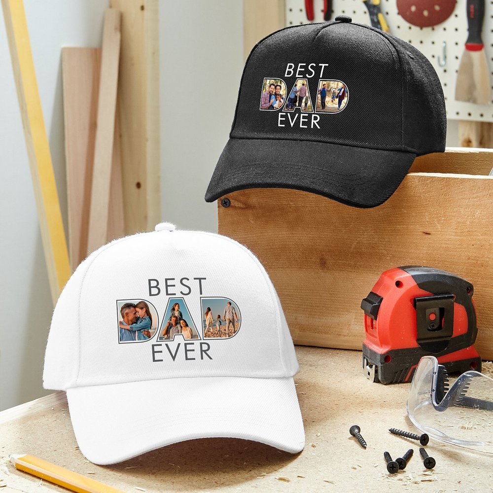 Top Dad Ever Custom Photo Cap