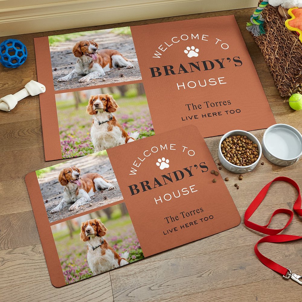 Welcome To Our Home Personalized Photo Doormat