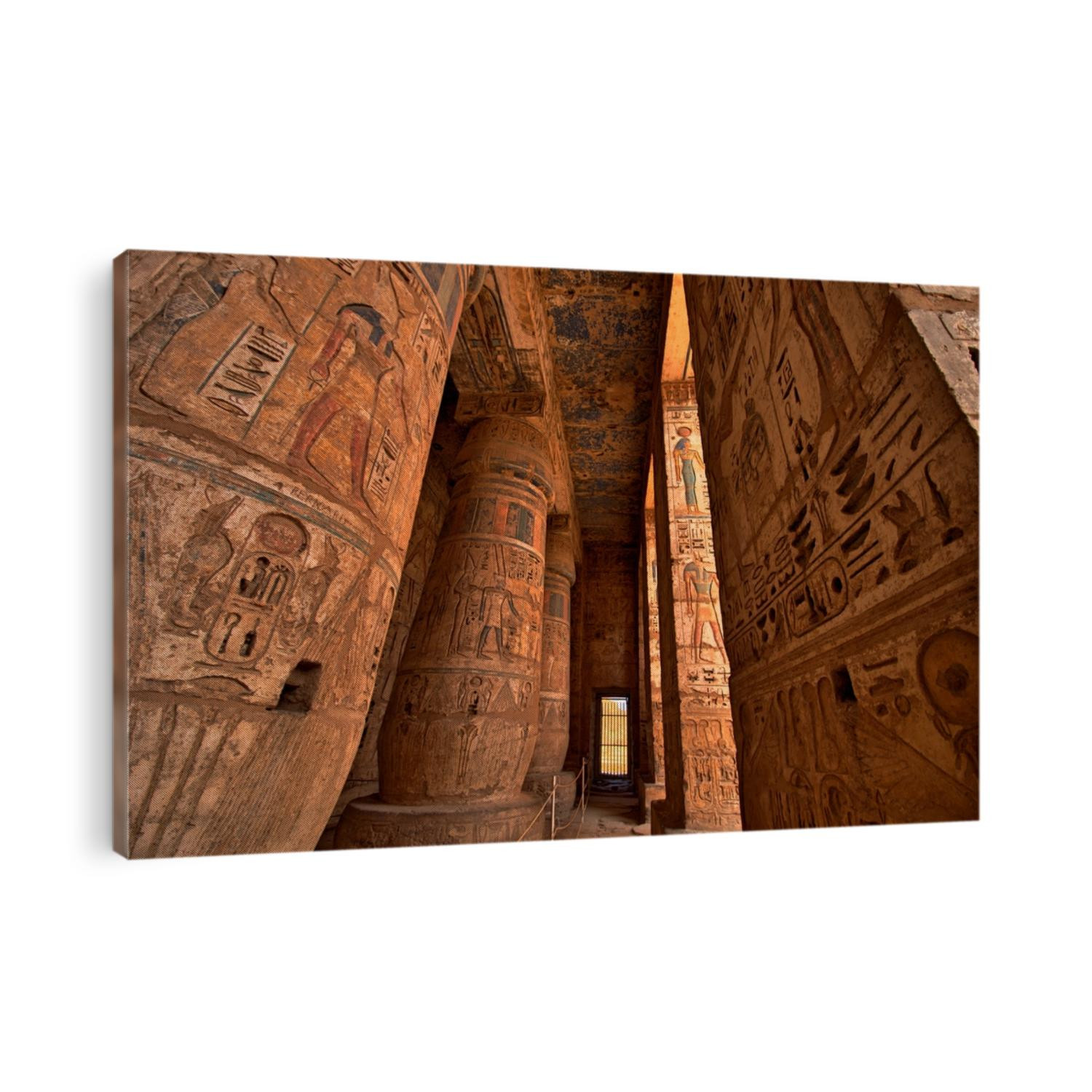 Heiroglyphs at Medinat Habu. Luxor, Egypt