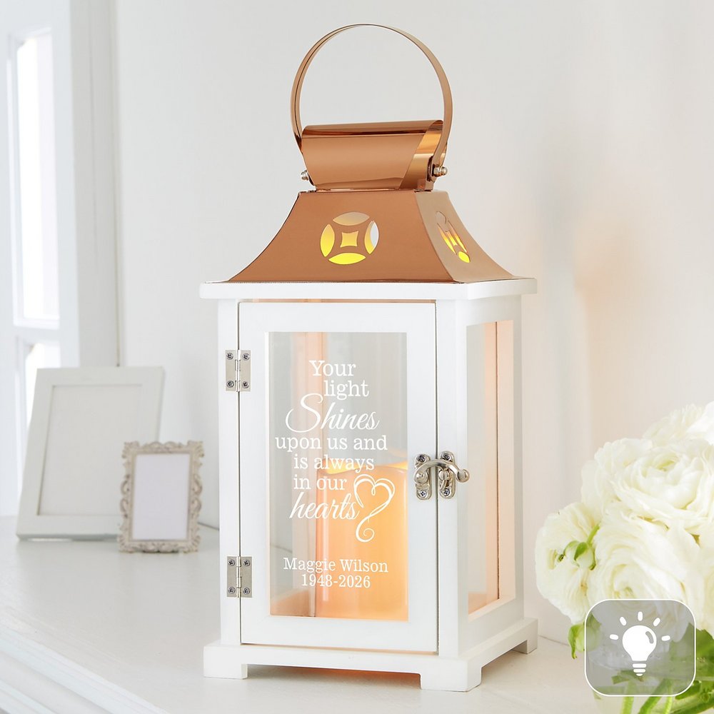 Radiant Memories Personalized Memorial Lantern