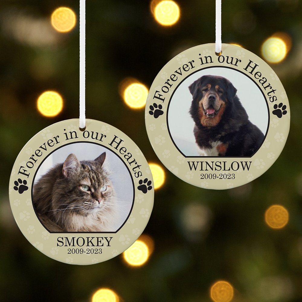 Personalized Memorial Wood Ornament Collection