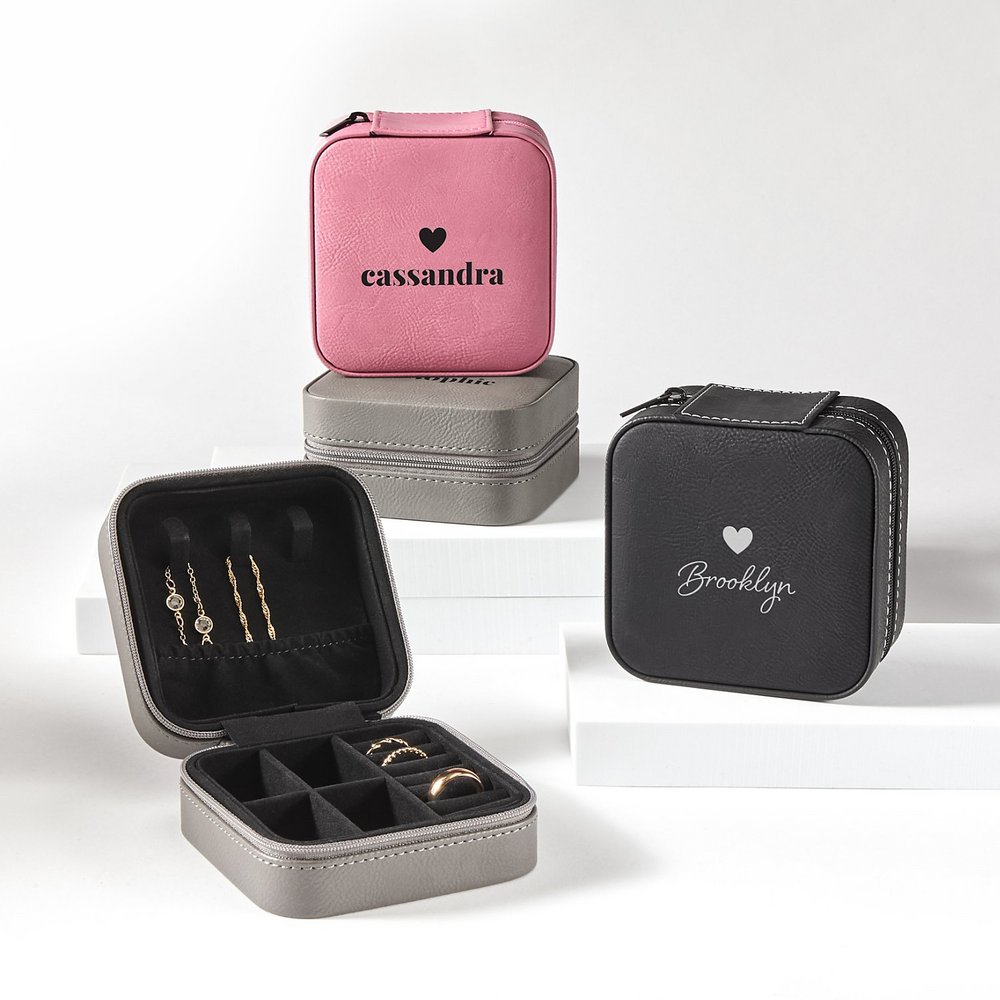 Heart Travel Jewelry Box