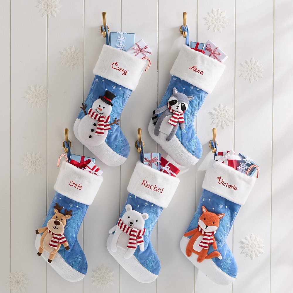 Forest Characters Christmas Stocking