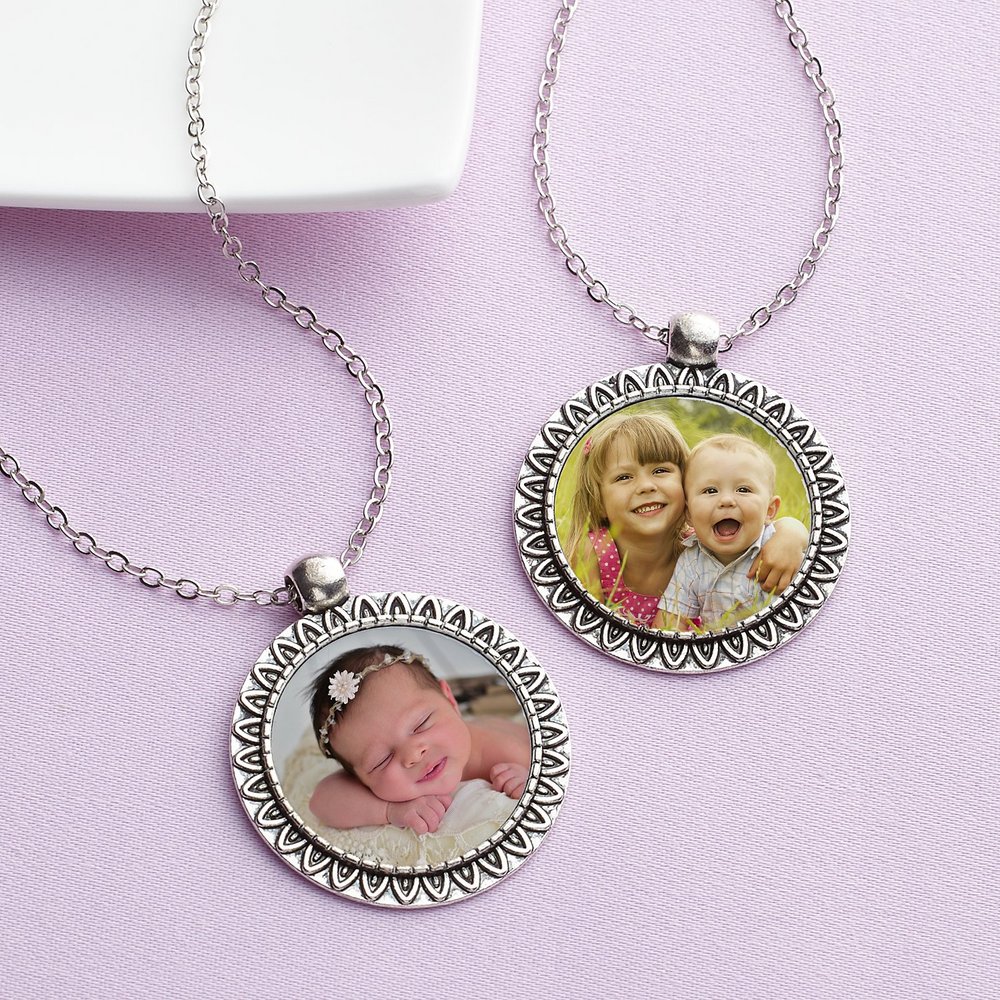 Modern Personalized Photo Pendant