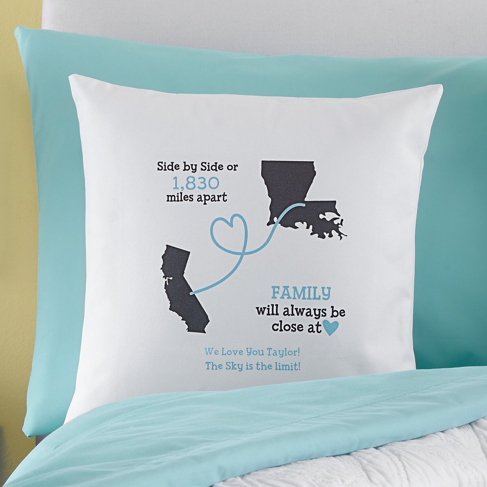Connected Hearts Personalized Throw Pillow