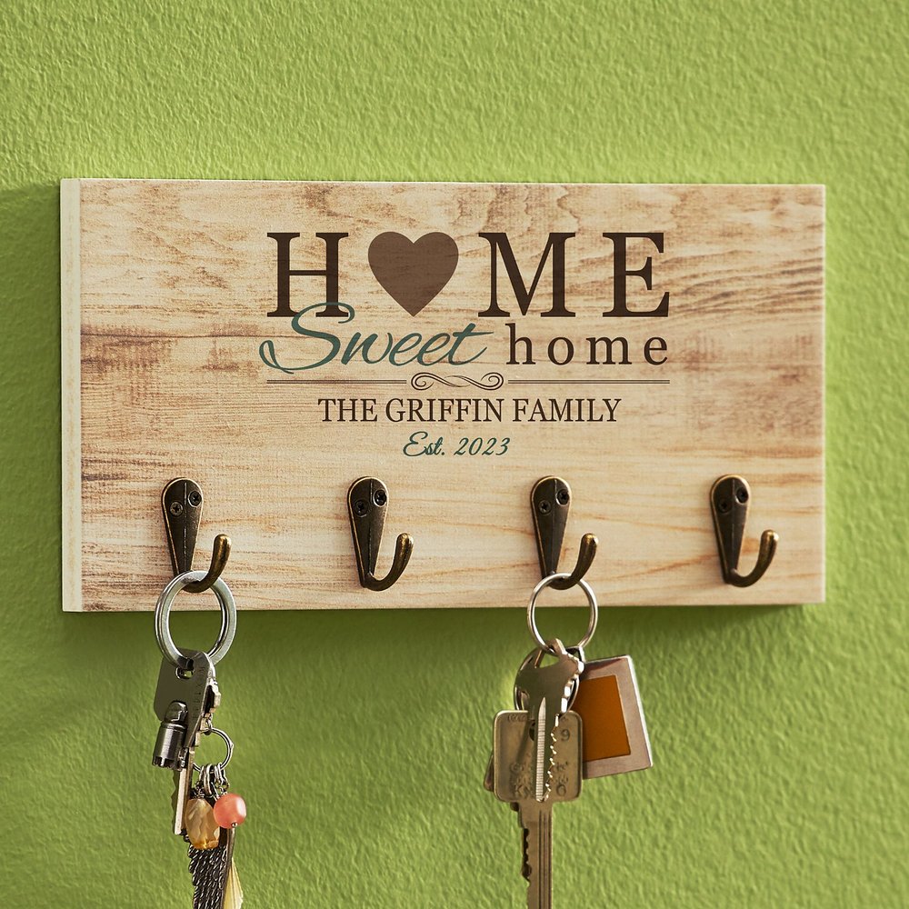 Home Sweet Home Personalized Key Hook