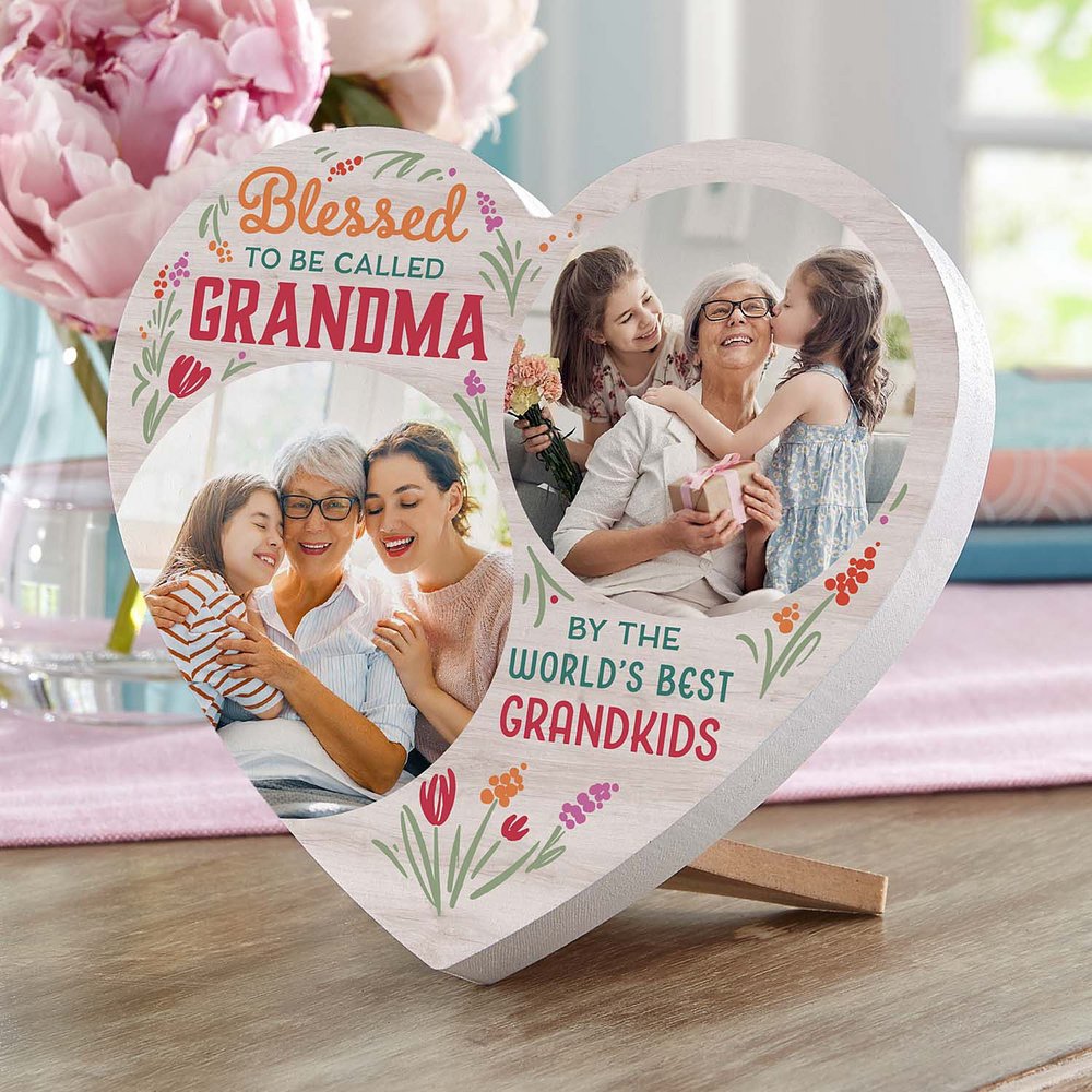 Cherished Personalized Photo Wooden Heart