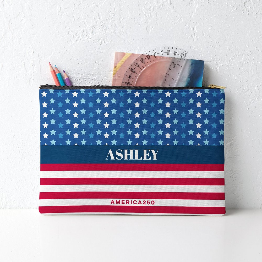 America250™ Stars and Stripes Zipper Pouch
