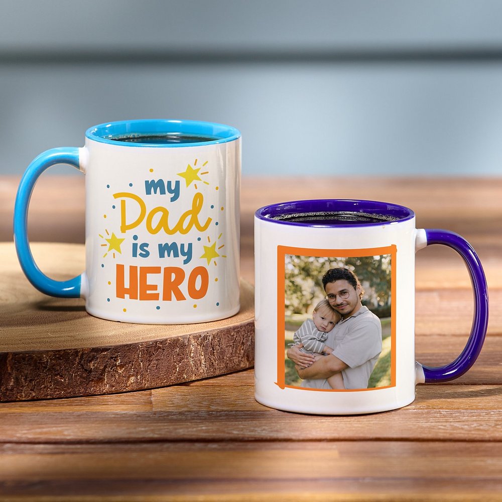 Hero Dad Photo Mug