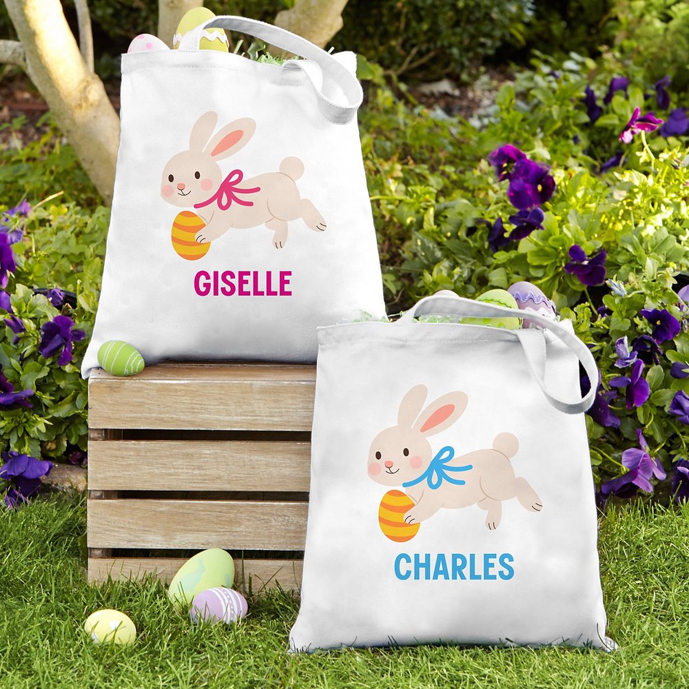 Cheerful Bunny Tote Bag
