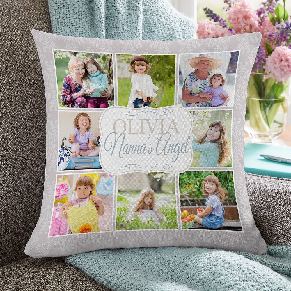 Cherished Moments Personalized Photo Pillow for Kids