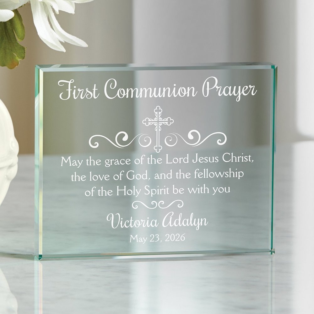 A Sacred Blessing Personalized Glass Display