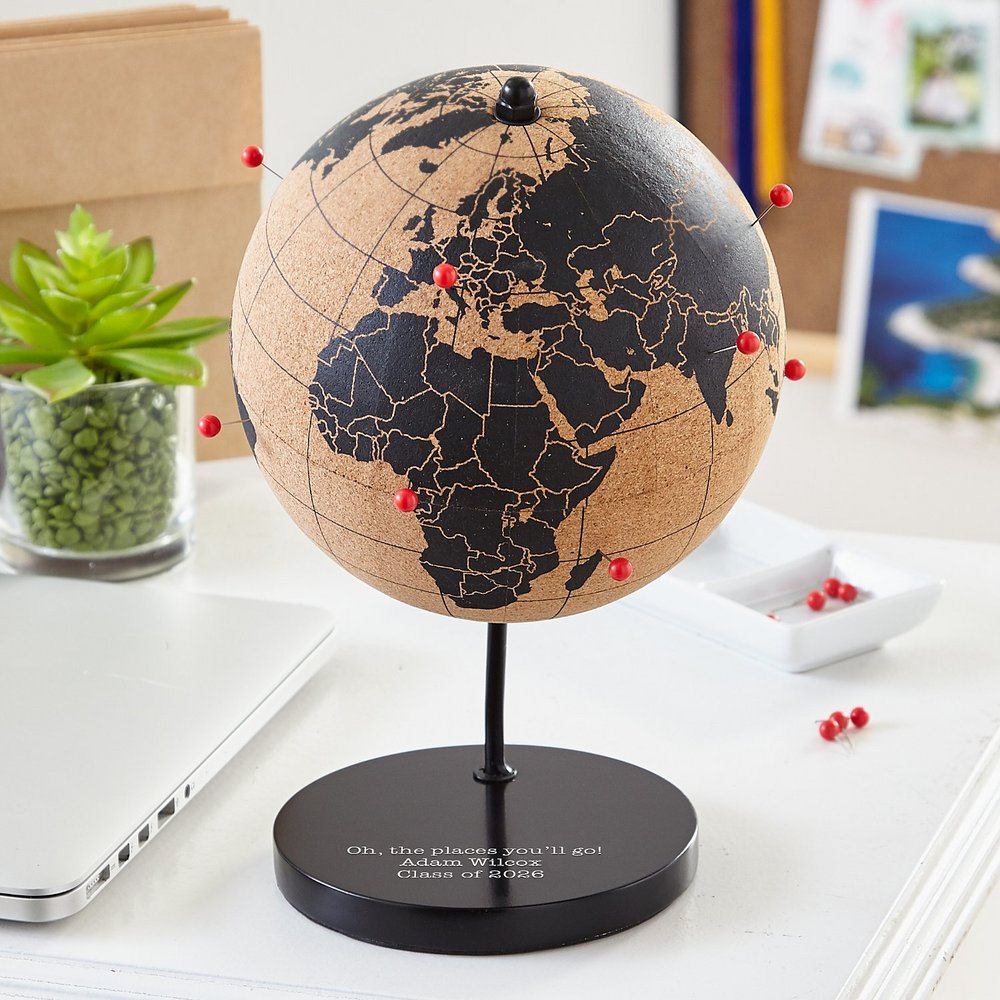 Destinations Explored Personalized Cork Globe