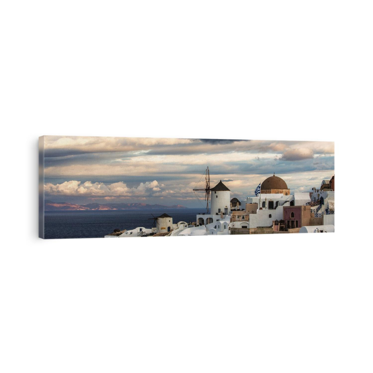 Sunset at Oia, on the island of Santorini, Greece