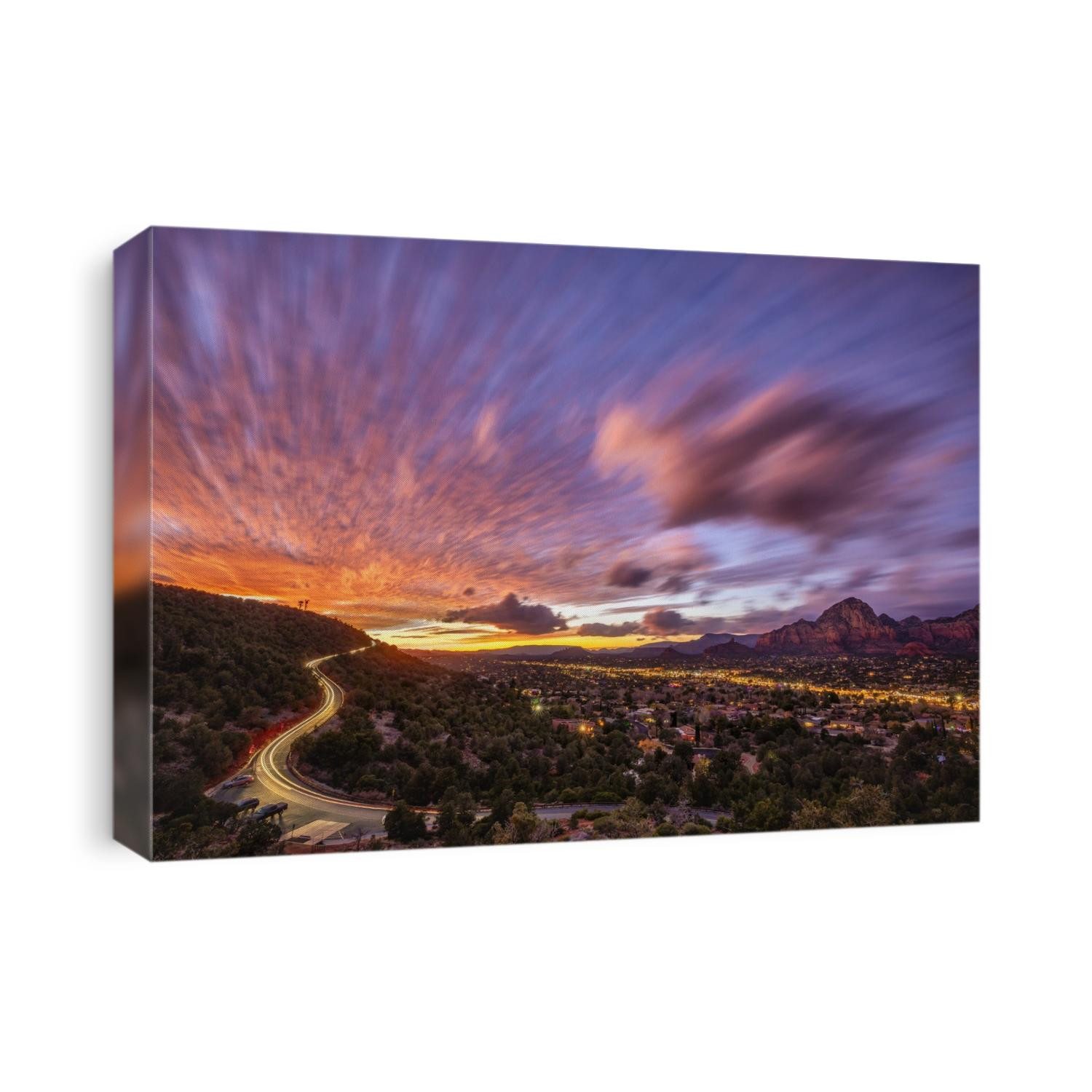 Beautiful sunset over Sedona, Arizona