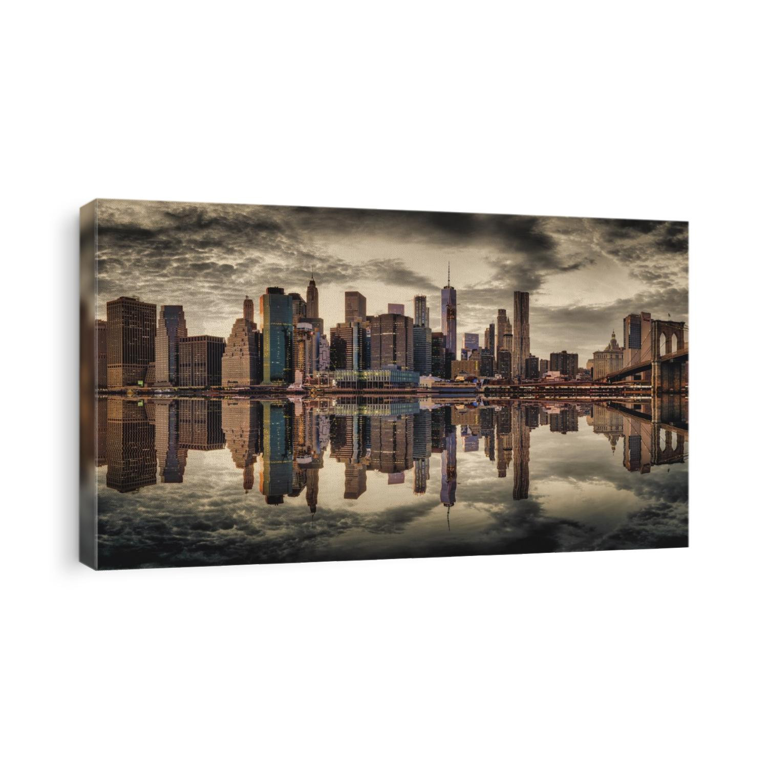 Panorama of New York City skyline 